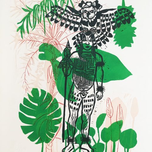 Indien - Gravure sur bois, sur lino et sérigraphie - Image 1