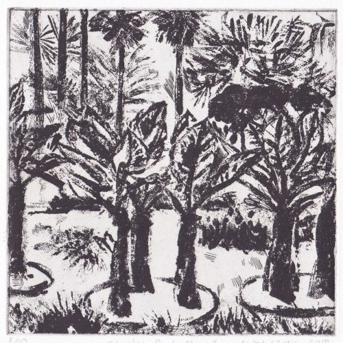 Jardim Burle Marx - Eau-forte sur cuivre - Image 1