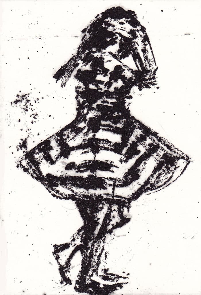 Menina dançando - Gravure au sucre sur zinc