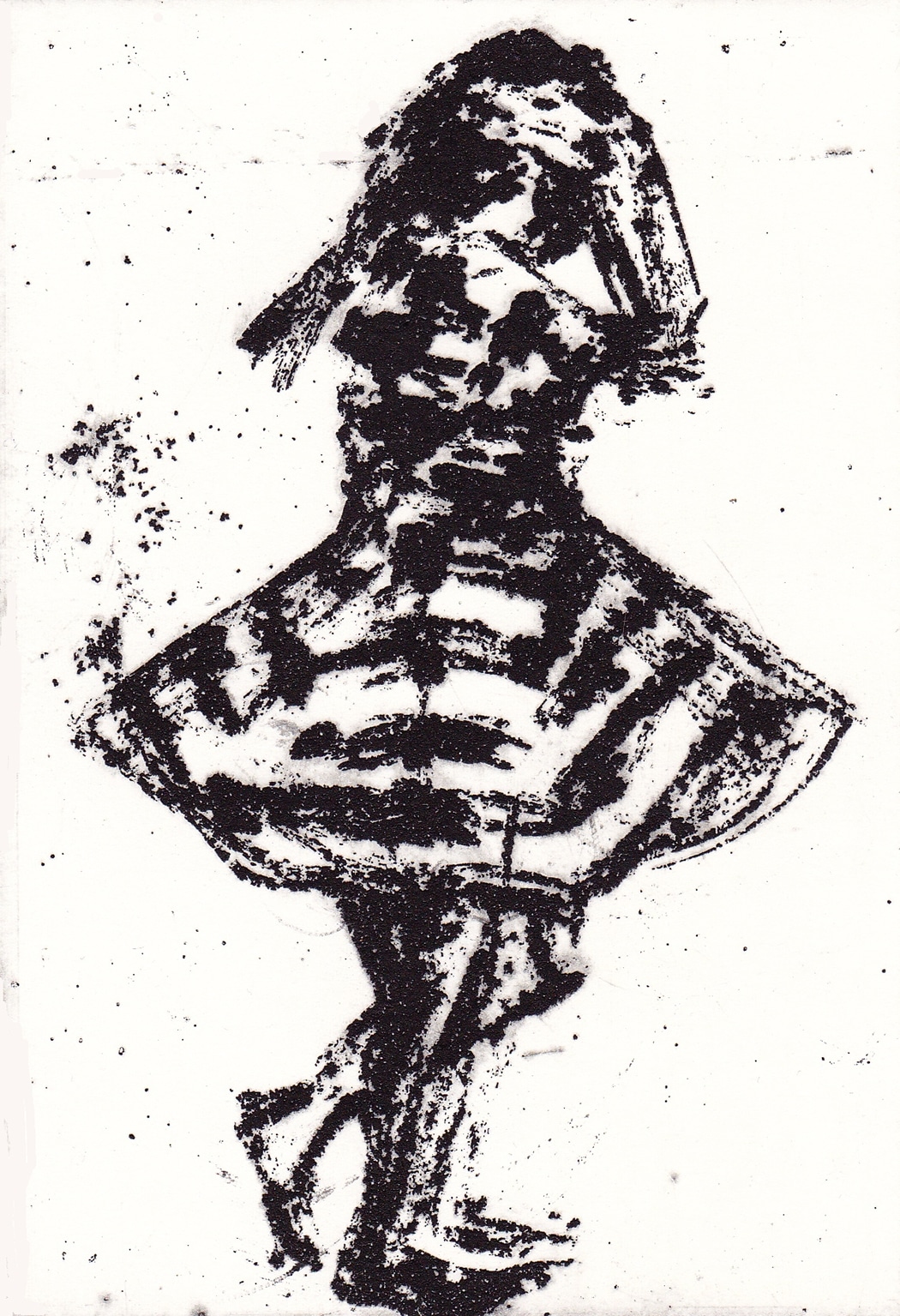 Menina dançando - Gravure au sucre sur zinc - Image 1