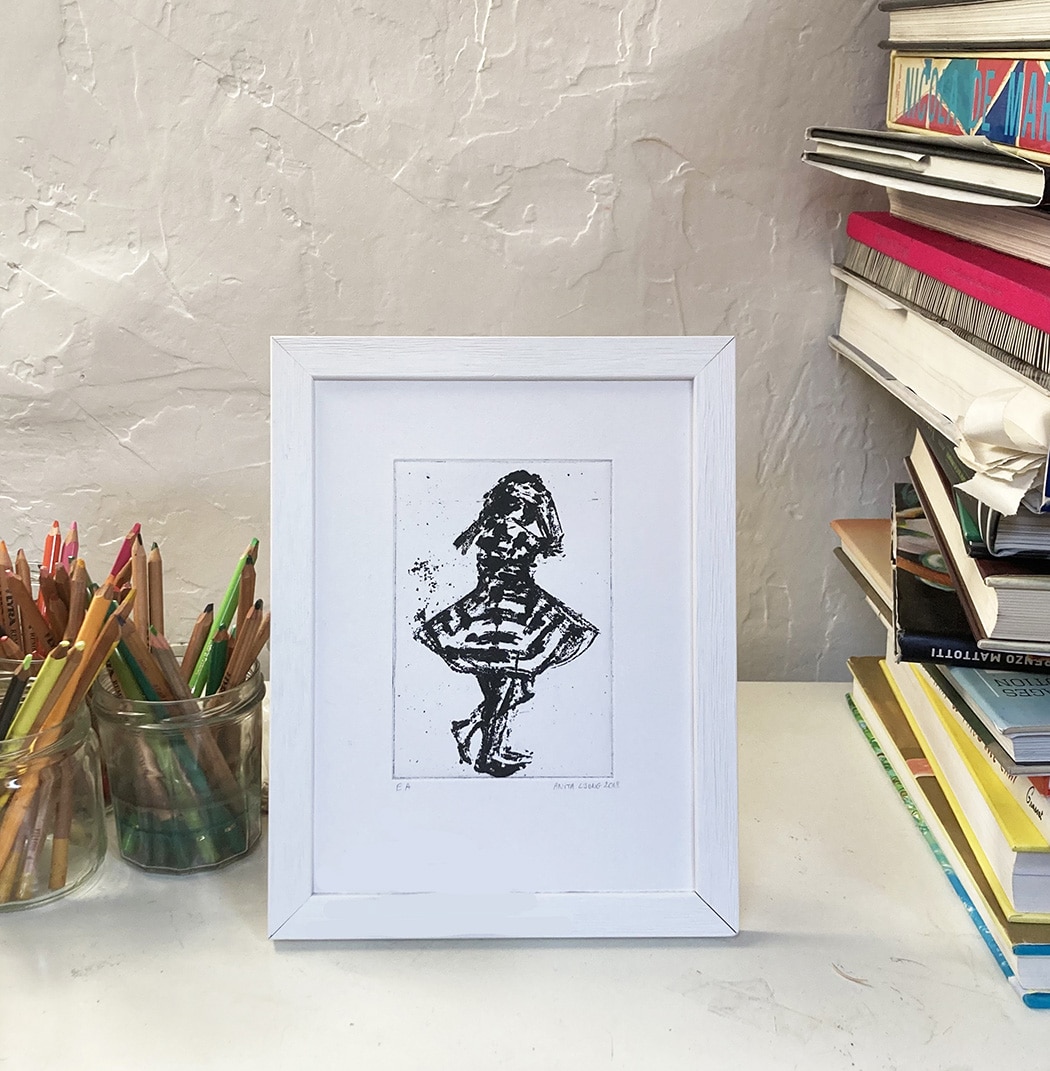 Menina dançando - Gravure au sucre sur zinc - Image 3