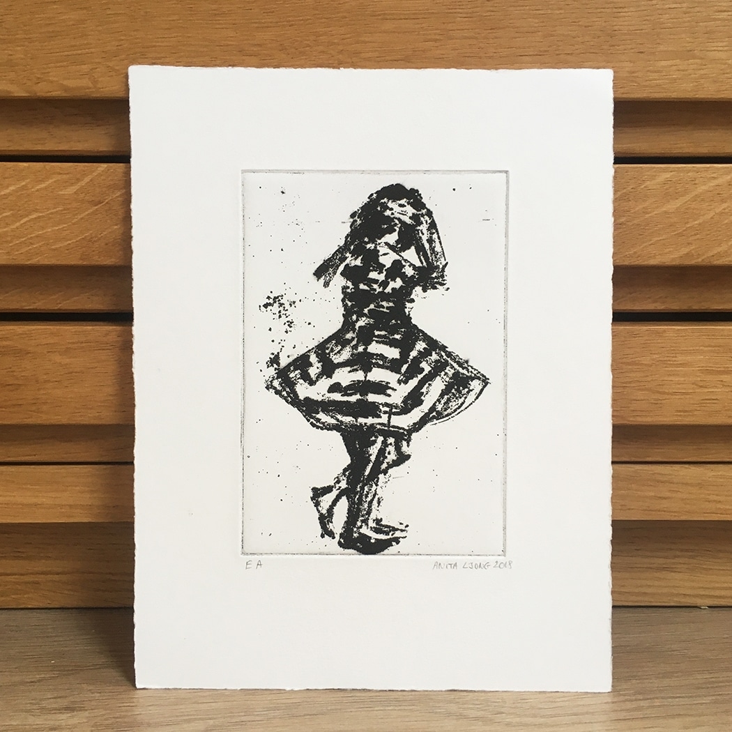 Menina dançando - Gravure au sucre sur zinc - Image 2