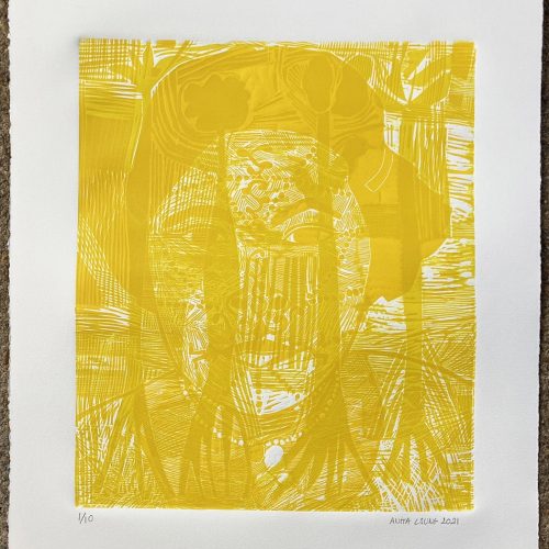 Femme arbre, gravure sur bois et sur lino - Image 2
