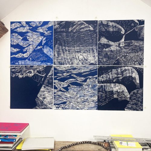 Rochers 2, module 3, gravure sur bois - Image 2