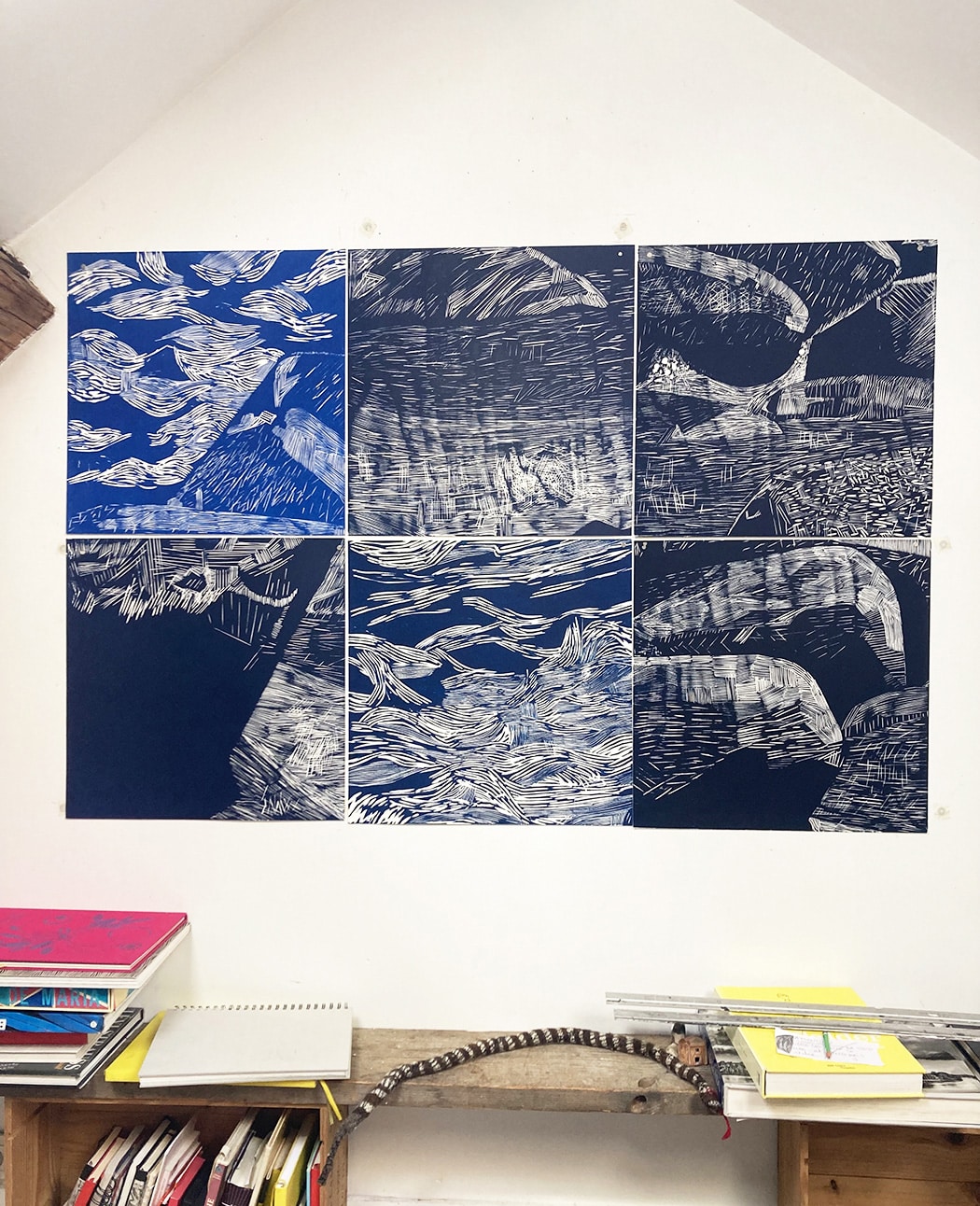 Rochers 2, module 3, gravure sur bois - Image 2