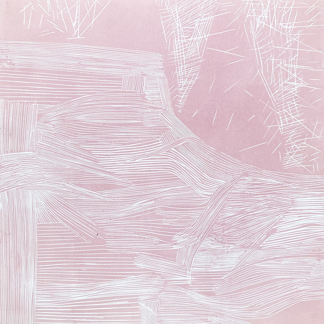Rochers 1 M9, gravure sur bois - Image 1